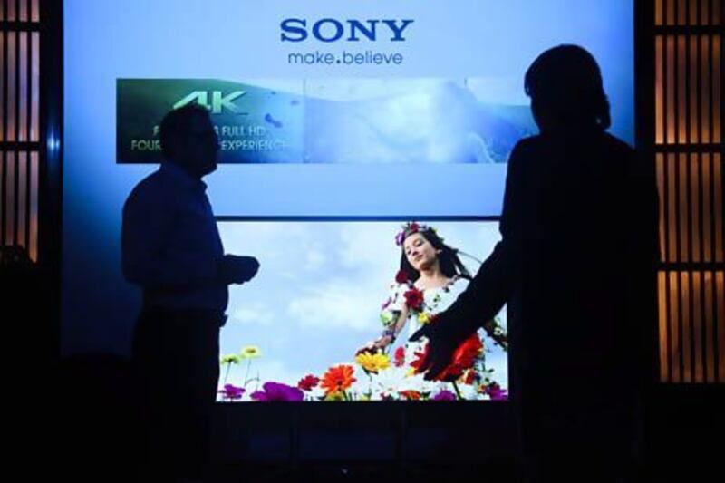 Mena leads Europe and the US for sales of 4K screens, which boast four times the resolution of full high-definition quality. Lee Hoagland / The National