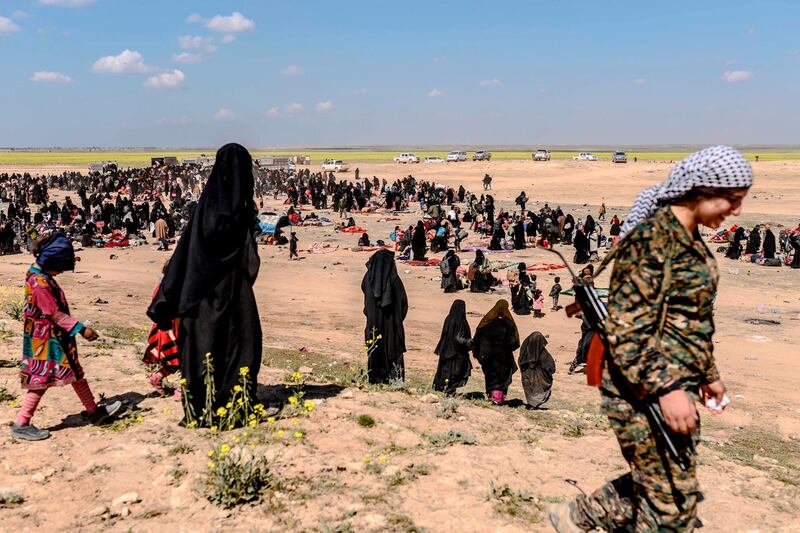 The battle for Baghouz is significant because it would represent the end of ISIS’s state project that its leader Abu Bakr Al Baghdadi announced in July 2014. AFP Photo