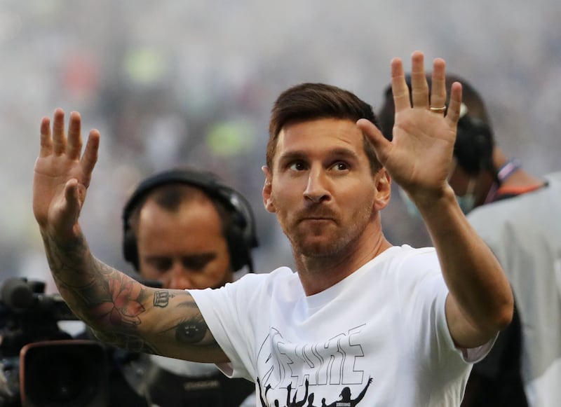 Lionel Messi has launched his own NFT crypto art collection. Reuters