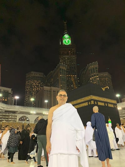 Adeeb Sami spent New Year's Eve in 2019 performing Umrah in Saudi Arabia. Courtesy Adeeb Sami. 