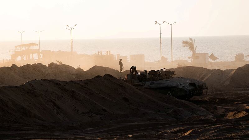 Israeli soldiers in the Gaza Strip amid the continuing ground operation against Hamas. Reuters