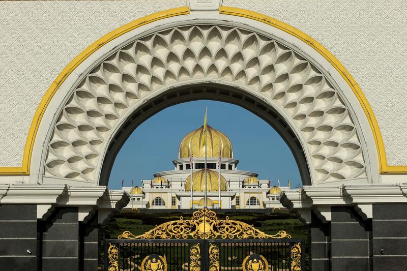 A general view of the entrance of Malaysian National Palace in Kuala Lumpur, Malaysia. EPA