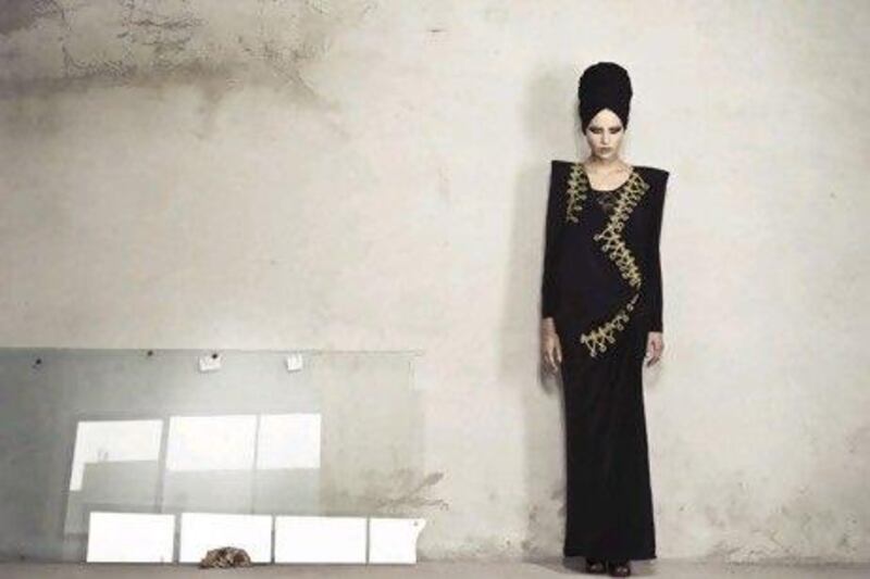 An abaya from the new collection of Malaak.