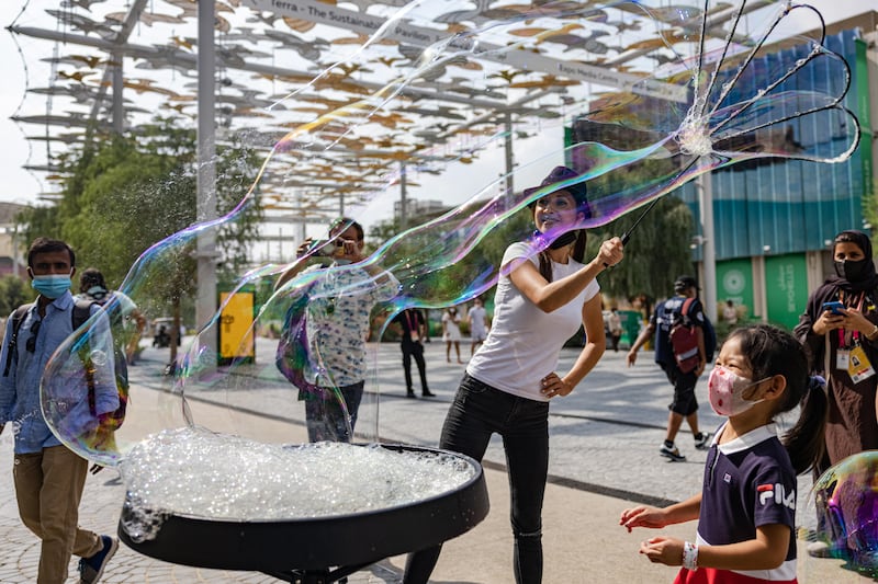 More bubbles in Dubai. Photo: Expo 2020 Dubai