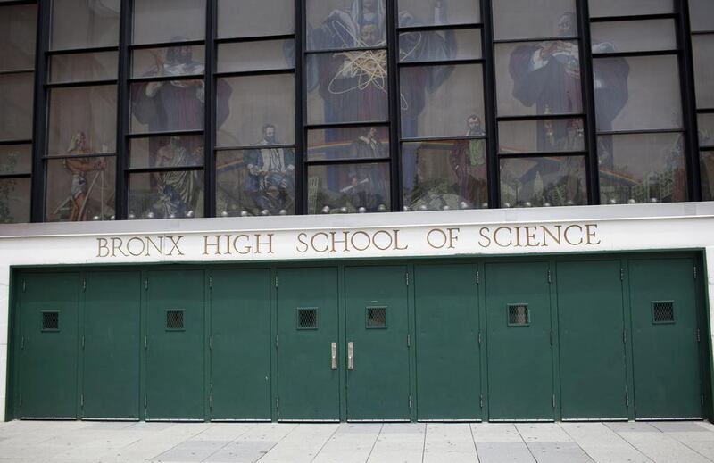 The Bronx High School of Science is one of the locations in Akhil Sharma's new novel. Robert Nickelsberg / Getty Images