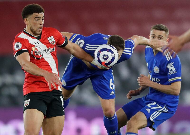 Che Adams - 6, Put himself about and was a real nuisance but couldn’t get into positions to really threaten the Leicester goal. AP