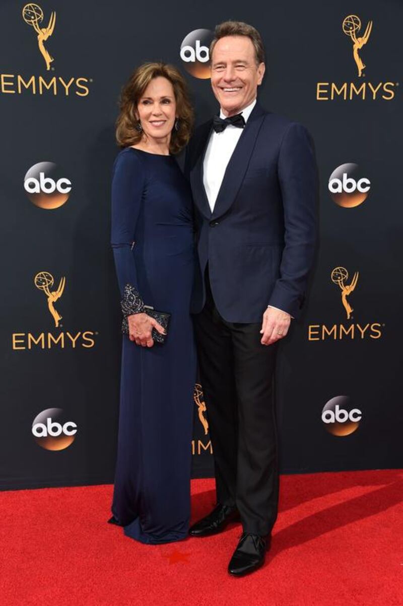 Bryan Cranston and his wife, actress Robin Dearden. AFP