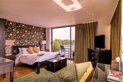A bedroom at The Varsity Hotel & Spa, Cambridge, United Kingdom. The Varsity