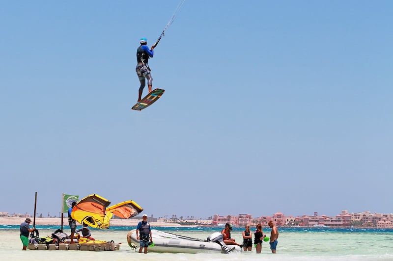 Hawa Safaga, a kitesurfing and windsurfing station in the Red Sea, saw bookings increase in October as Egypt's tourism recovers. Photo: Hawa Safaga
