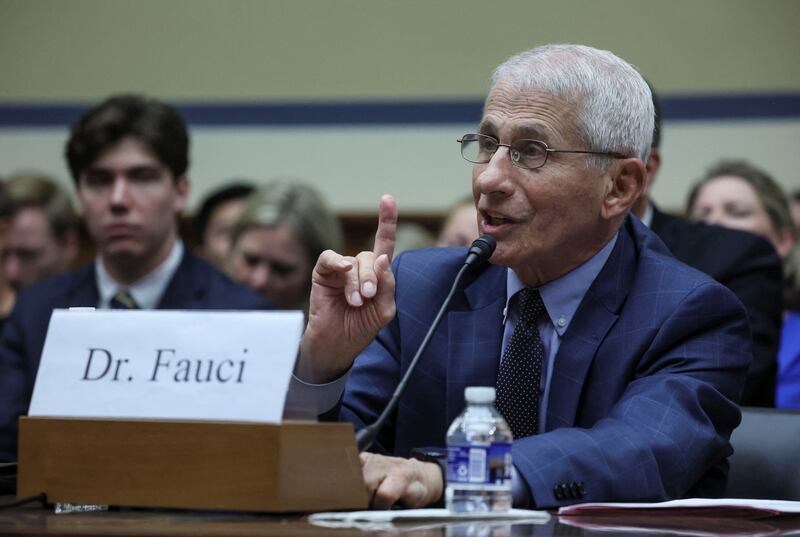 Anthony Fauci speaks before Congress. Reuters