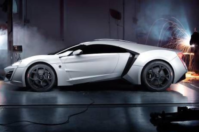 The Lykan will include the world's first hologram display. Courtesy of W Motors