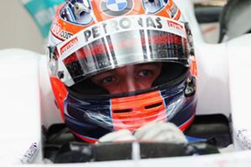 Robert Kubica of Poland will be driving in his last race for BMW Sauber in Abu Dhabi this weekend.