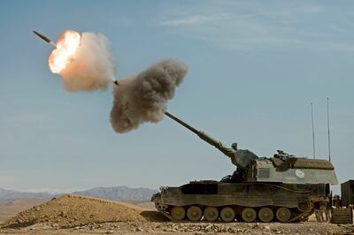 A Dutch Panzerhaubitze 2000 fires a round in Afghanistan. Photo: Wikimedia Commons