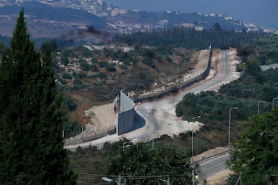 A newly constructed section of the Israeli Separation Barrier near the village of Salem, near the West Bank city of Jenin, 24 June 2022 (issued 26 June 2022). EPA