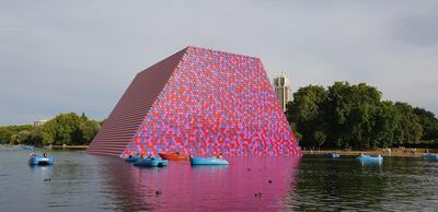 Design and architectural projects can draw visitors to destinations. Like this temporary sculpture which floated on London's Serpentine Lake. Courtesy Chris Wood / Wikimedia Commons 