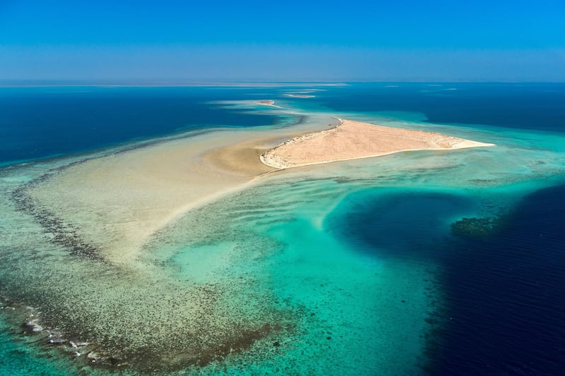 Site of the Red Sea project, where Saudi Arabia is planning a huge tourism venture encompassing 90 islands. Photo: Consulum