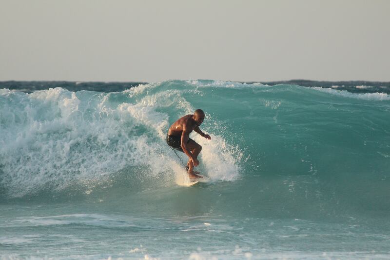 Ahmed Shams says it is a misconception that there are no waves in Egypt. Photo: Tulip Afifi