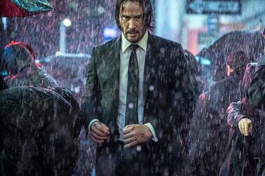 Keanu Reeves in ‘John Wick 3’. Niko Tavernise / Lionsgate via AP