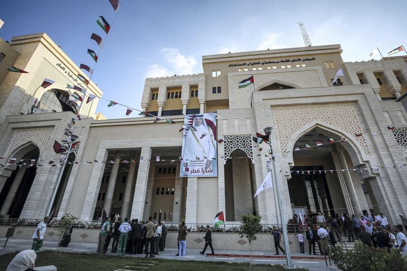 GAZA CITY, GAZA - SEPTEMBER 16 : A view of newly built Palace of Justice complex during its opening ceremony in Al-Zahra town in Gaza City, Gaza on September 16, 2018. (Photo by Mustafa Hassona/Anadolu Agency/Getty Images)
