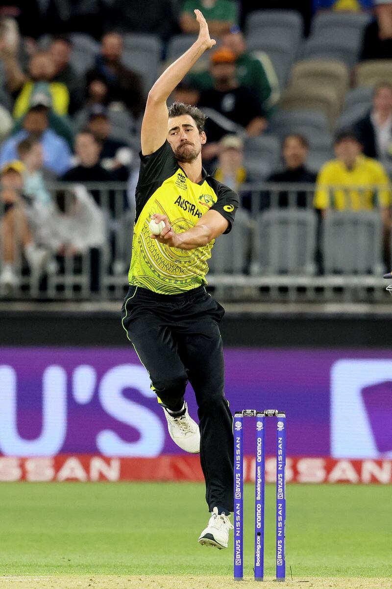 8. Mitchell Starc - 145kph (90mph). AFP