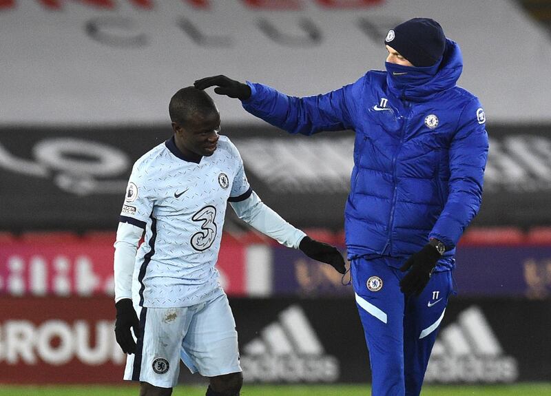 N’Golo Kante (Werner, 75) N/A – Sat in the middle to close out the game and looked solid, though could have made the game safe when he had a good shooting position, the Frenchman instead opting to pass.  AP