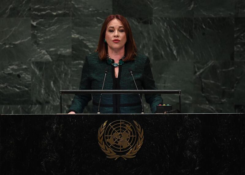 María Fernanda Espinosa Garcés, President of the United Nations General Assembly, will be delivering the main address. AFP