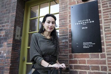 Salma Tuqan at the Delfina Foundation in London. Stephen Lock for The National
