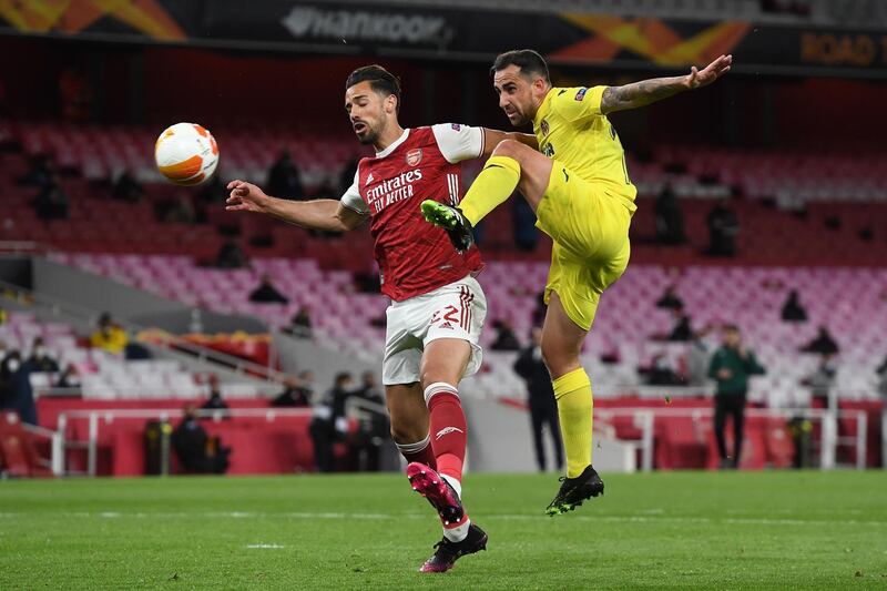 Pablo Mari 7 - A good display in the air saw Mari deal with the majority of balls into the box. The 27-year-old also transitioned the ball well with balls out to the flanks. A stand-out performer on Thursday night. EPA