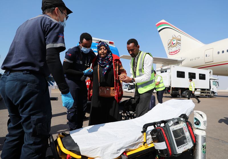 An Etihad Boeing-777 carried 88 patients on Monday
