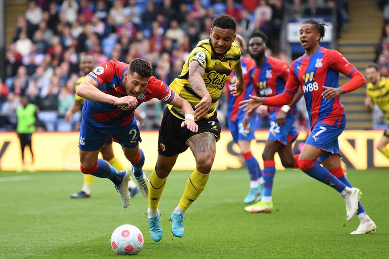 Joel Ward – 7. Was well positioned to clear a rare Watford attack in the first half, and coped well in a makeshift centre-back position when Guehi was forced off. AFP