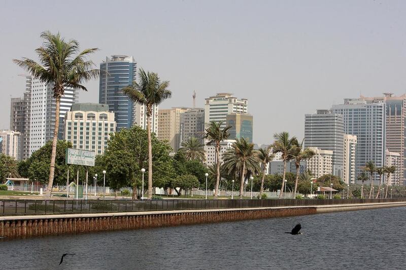 View of the Al Jazeera Park in Sharjah. Residents say they want protection from raising rents. Pawan Singh / The National
