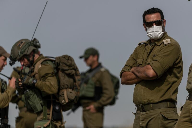 ISRAEL & LEBANON: Israeli troops take part in a drill in northern Israel on May 13, 2020, for a possible invasion of Lebanon and striking Hezbollah targets in neighboring Syria. Hezbollah is beefing up its own forces and threatening to invade Israel. AP Photo