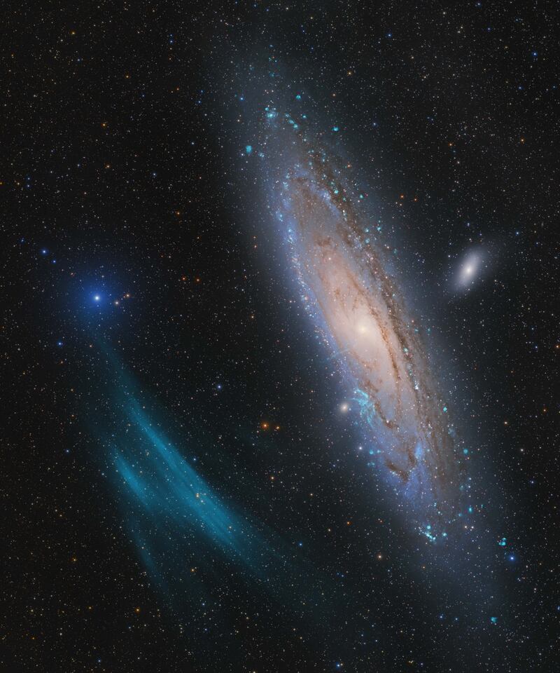 Winner of the Galaxies category and Overall Winner: Andromeda, Unexpected. Photo: Marcel Drechsler, Xavier Strottner and Yann Sainty