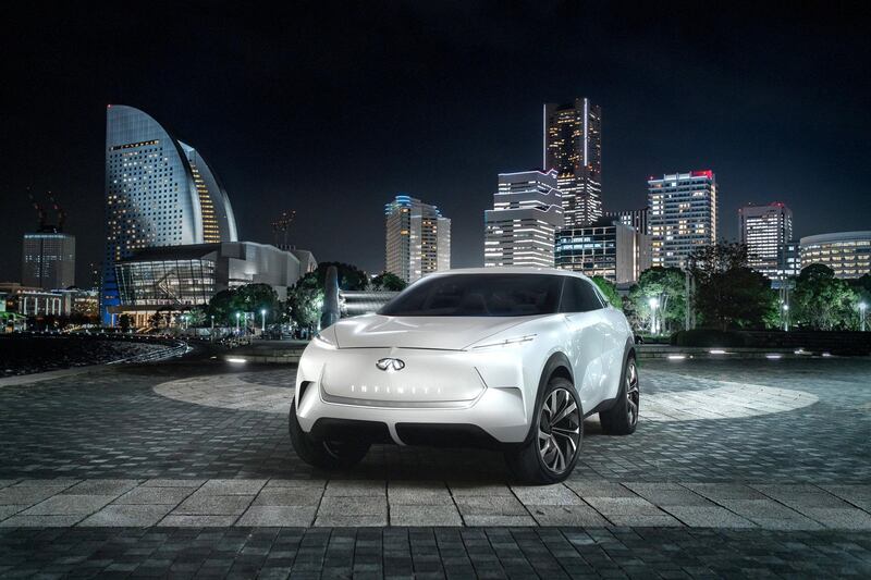 Infiniti's QX Inspiration electric concept car. Infiniti