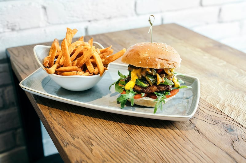 Meat and veg patties aside, Le Burger loads its creations with saucy 'moist-makers', a la Ross Geller 