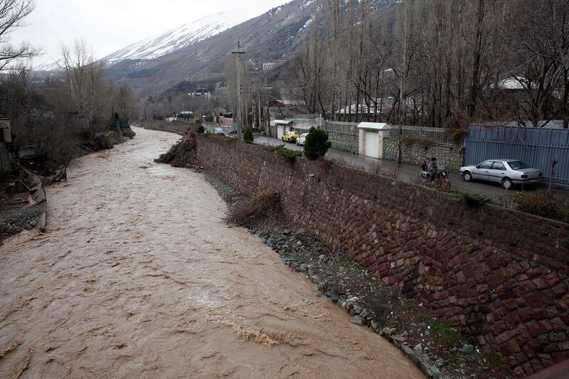 A village in Zardband, north of Tehran, after heavy rains hit Iran in March. In Fars province, there are fears for people missing after floods this weekend. EPA