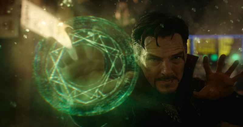 This image released by Disney shows Benedict Cumberbatch in Marvel’s “Doctor Strange,” in theatres on November 4. (Disney/Marvel via AP)