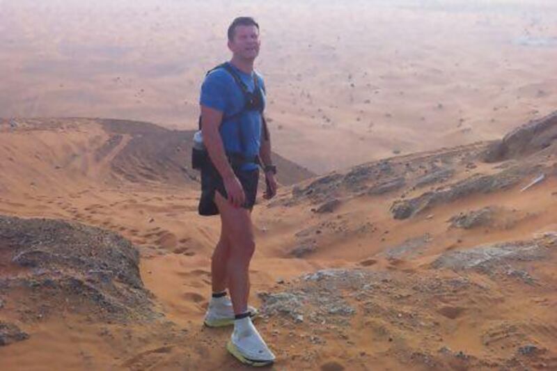 Lee Harris wants people to appreciate the natural beauty in Dubai while running over long distances. Handout photo