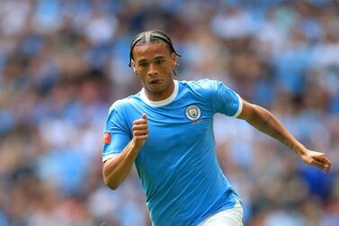 Leroy Sane has been sidelined since August with an anterior cruciate ligament injury. PA