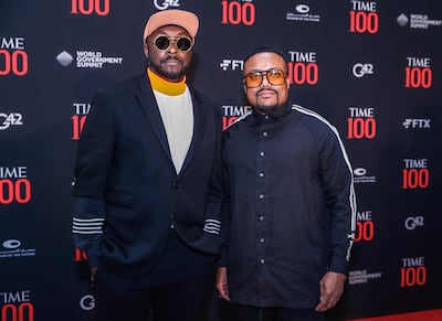 Will.i.am  and Apl.de.ap at the red carpet of the Time 100 Gala and Impact Awards. Victor Besa / The National