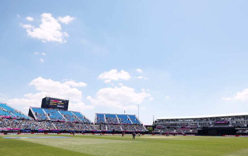 View of the Nassau County International Cricket Stadium in New York. AFP