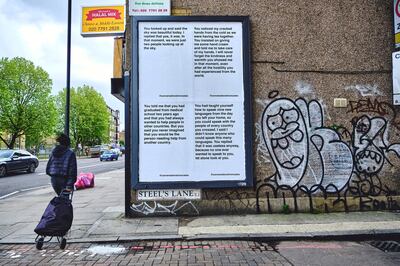'Conversations from Calais' has made it onto eight billboards across the UK. Buildhollywood