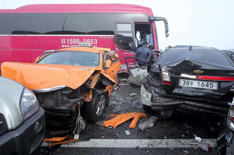 Eight of the people who were rescued were seriously hurt and the number of the injured could increase, according to Byeon Tae-u of the Incheon Fire and Safety Management Department.

James Park / EPA