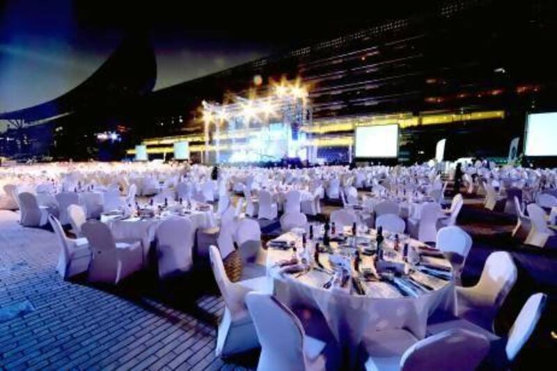 The Oil Barons Ball is held at Meydan Racecourse in Dubai. Courtesy Oil Baron's Ball