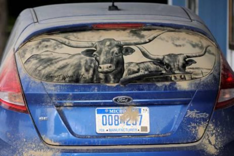 Caption Dirty Car Art.