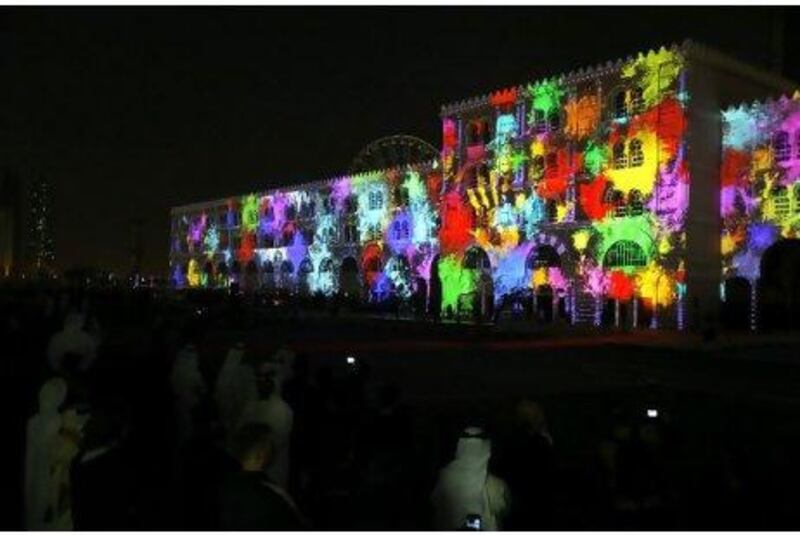The Sharjah Light Festival 2011, aimed at drawing the attention of the world's tourists, opens brightly at Al Qasba last night.