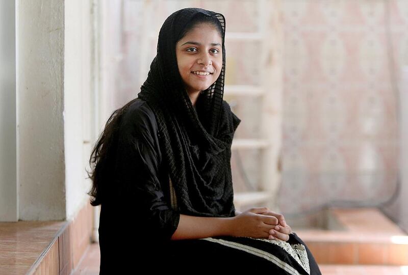 Readers discuss when teenager Sitara Brooj Akbar should go to university. Satish Kumar / The National