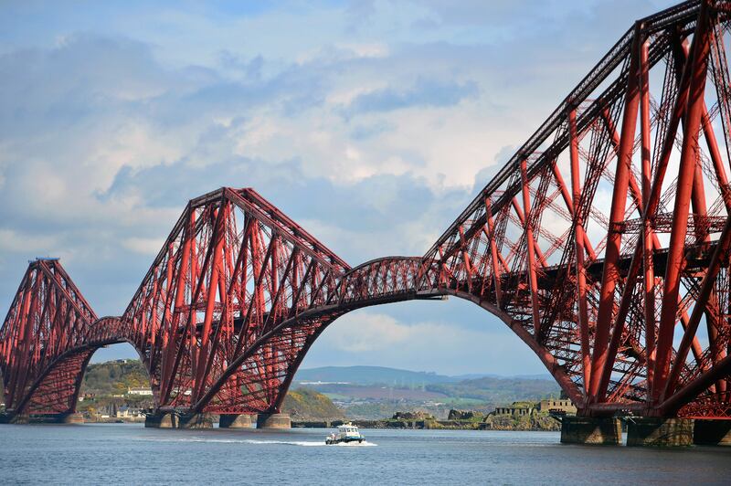 The Forth Bridge in Fife, Scotland, was designed by two English engineers, Sir John Fowler and Sir Benjamin Baker, and built by Sir William Arrol of Glasgow.
