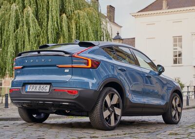 At 100 per cent battery capacity, the Volvo C40 Recharge returns 440km.