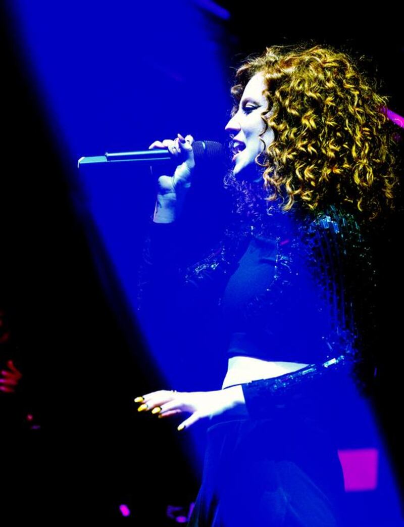 Jess Glynne performs on stage at Alexandra Palace on March 13, 2015 in London, Gus Stewart / Redferns via Getty Images 